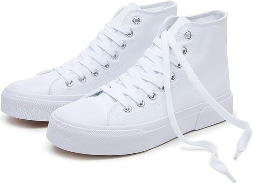 hash bubbie Unisex Fashion High top Sneakers Womens Classic High Tops Canvas Shoes Casual Tennis Shoes for Men