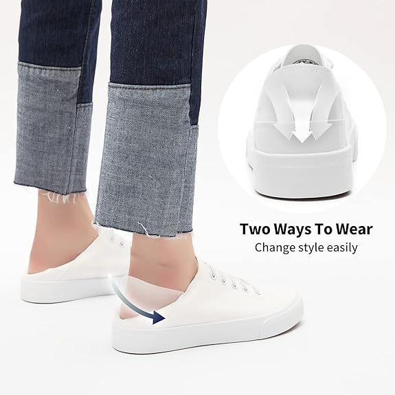 Women's Slip on Shoes PU Leather Slip on Sneaker Fashion White Tennis Shoes Low Top Black Casual Shoes